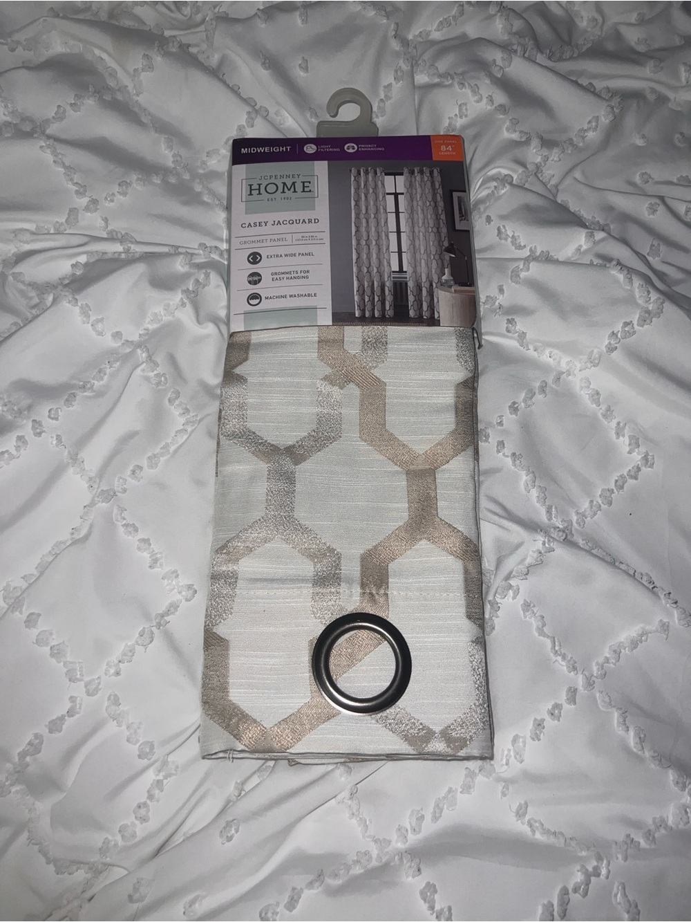 White and Gold Curtains